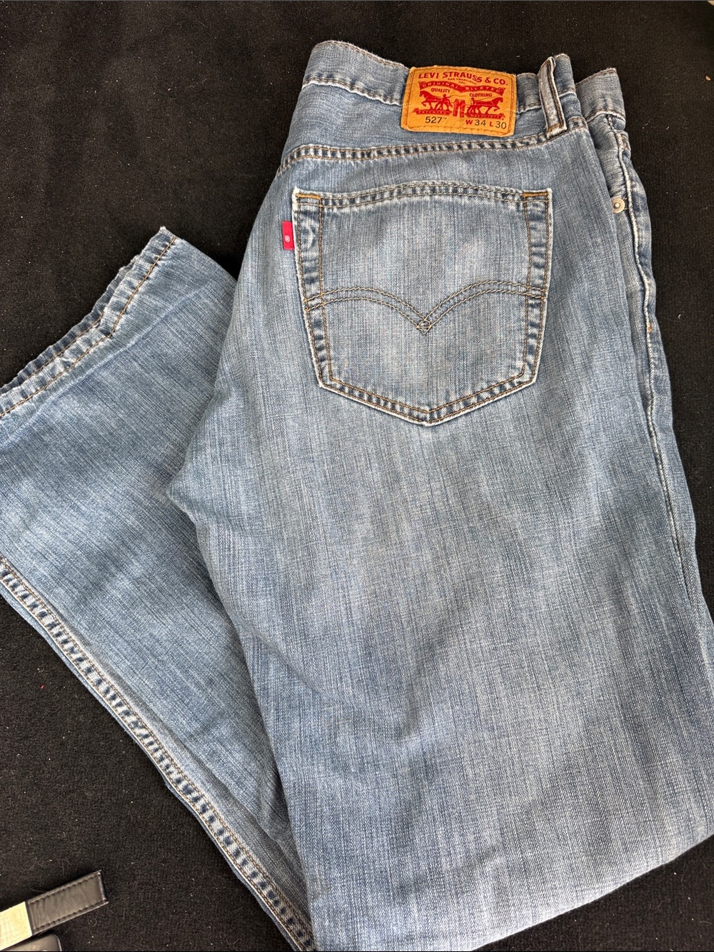 Levi's Indigo Blue Back-Pocket Straight Jeans